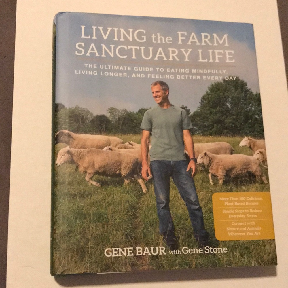 Living the Farm Sanctuary Life Hardcover Book-NEW